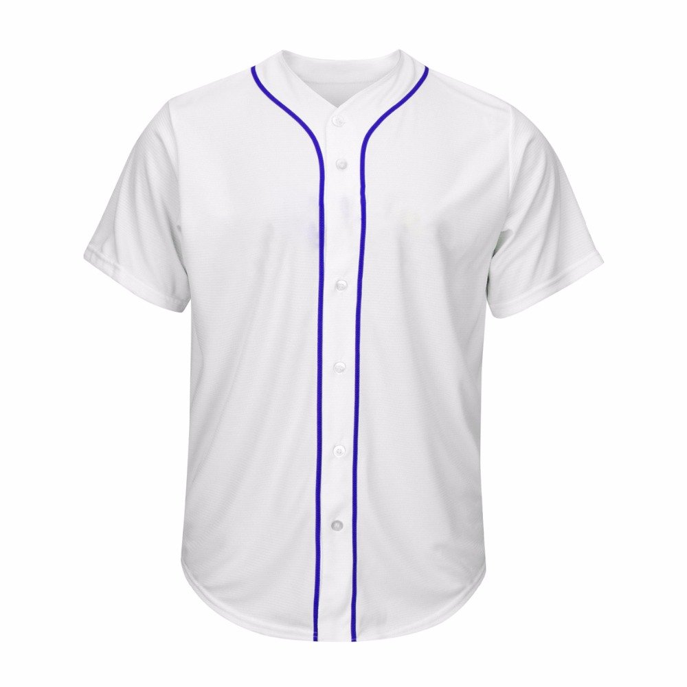 Latest design Embroidery Logos Baseball jersey new stich number and logo jersey