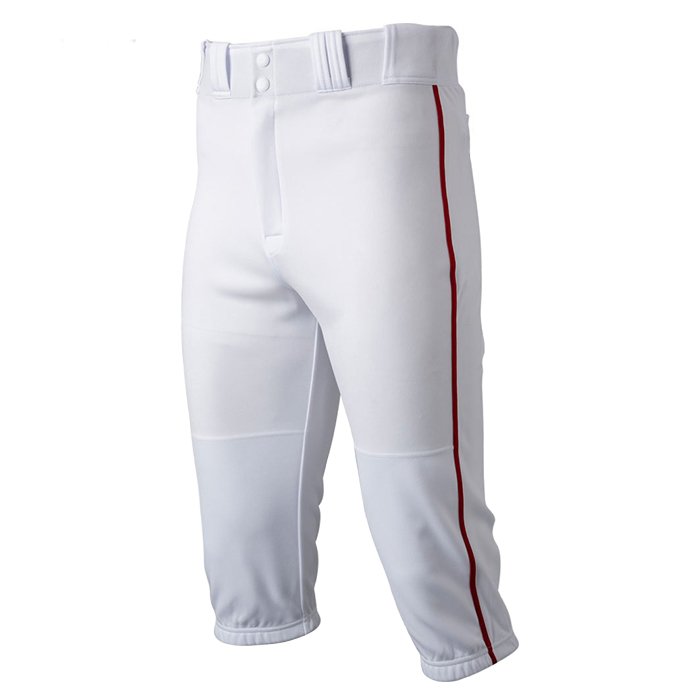 Custom Made Baseball Uniforms Polyester Youth Baseball Pants Cropped Pants with Side Piping Knicker Pants for Team