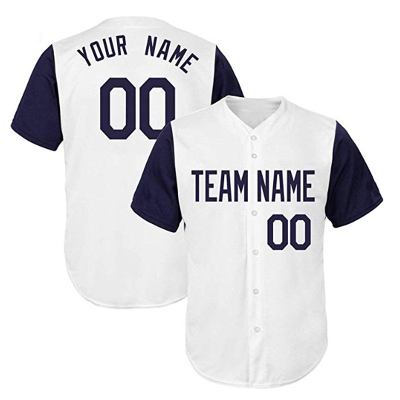 Latest design Embroidery Logos Baseball jersey new stich number and logo jersey