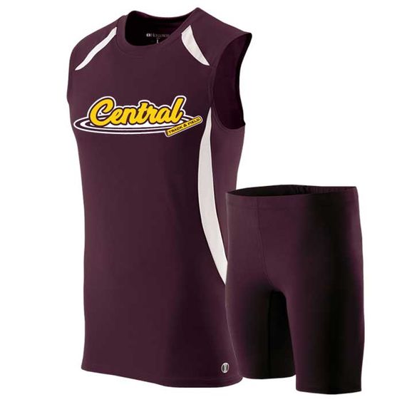 New Arrival customize track and field uniforms sublimation men custom track and field singlet running shorts