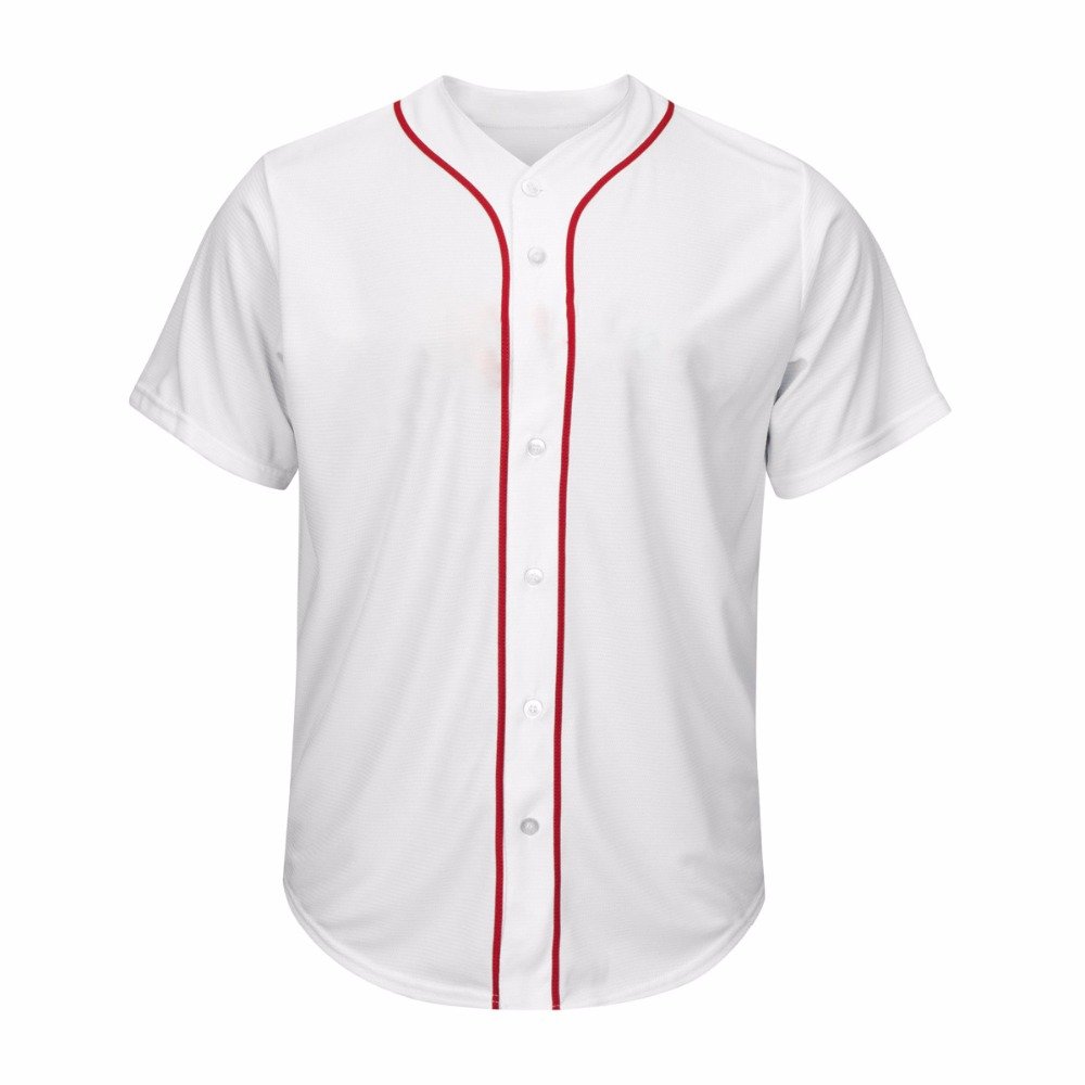 Top quality baseball shirt custom wholesale authentic blank softball uniforms embroidered LOGO mesh baseball jersey for men