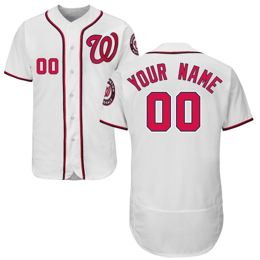 Wholesale Custom Baseball Jersey Button Down Red America Baseball Women and Men Jersey