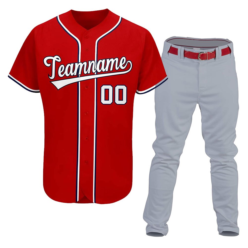 Custom Logo Baseball Uniforms High Quality Sublimated Design Baseball Uniforms OEM Service Baseball Jersey For Men