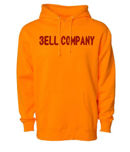 Custom Water Screen Printing Pullover Gold Hoodie