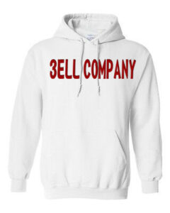 Custom Pullover White Hoodie with Water Screen Printing