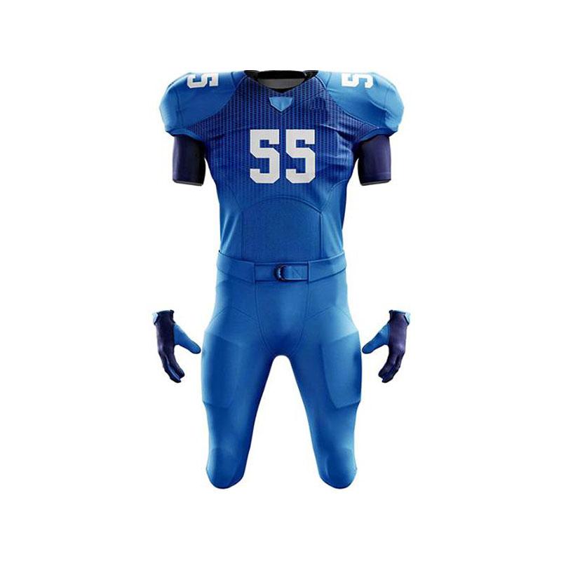 Sublimation Custom made American football uniforms tackle twill in spandex fabric
