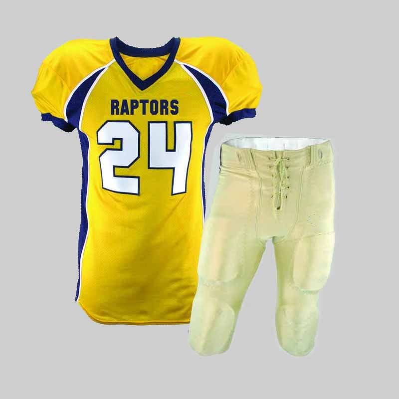 American Football Uniforms with your own logos and team names with cheap prices