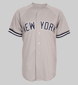 New York League Vintage style Baseball uniform Warp Knitted Mesh & 100% Polyester