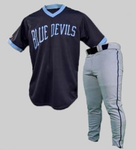 Blue Devils Custom Baseball uniform With Jersey Style