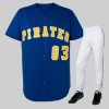 High Quality 100% polyester baseball jersey fashion sublimation embroidery baseball uniform
