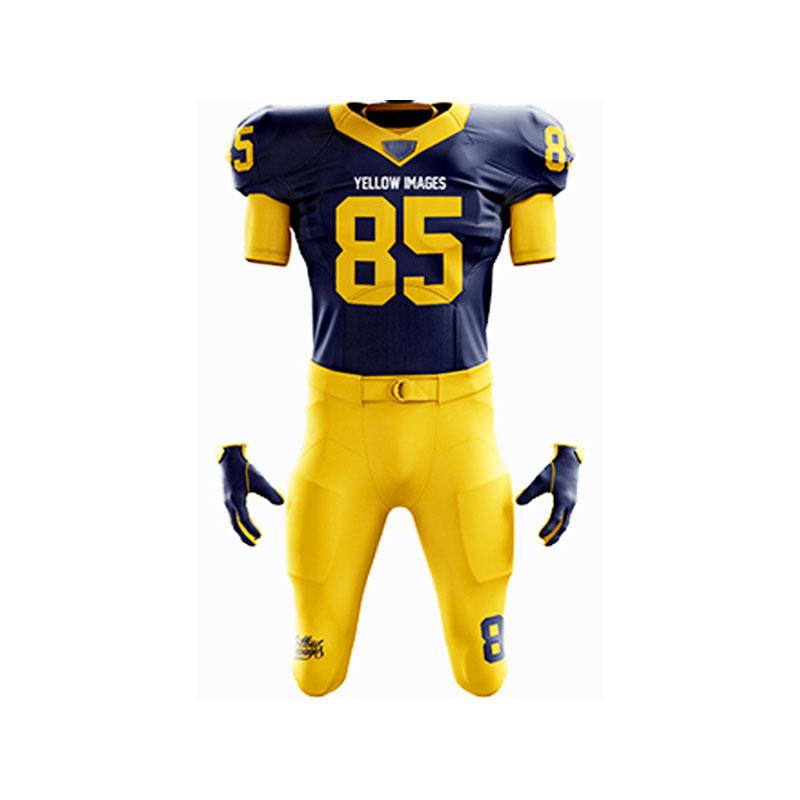 high quality custom logo and sublimation printing American Football Uniform