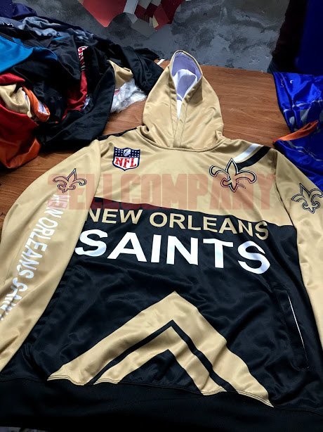 New Orleans Saints Sublimation Hoodies 100% Polyester 