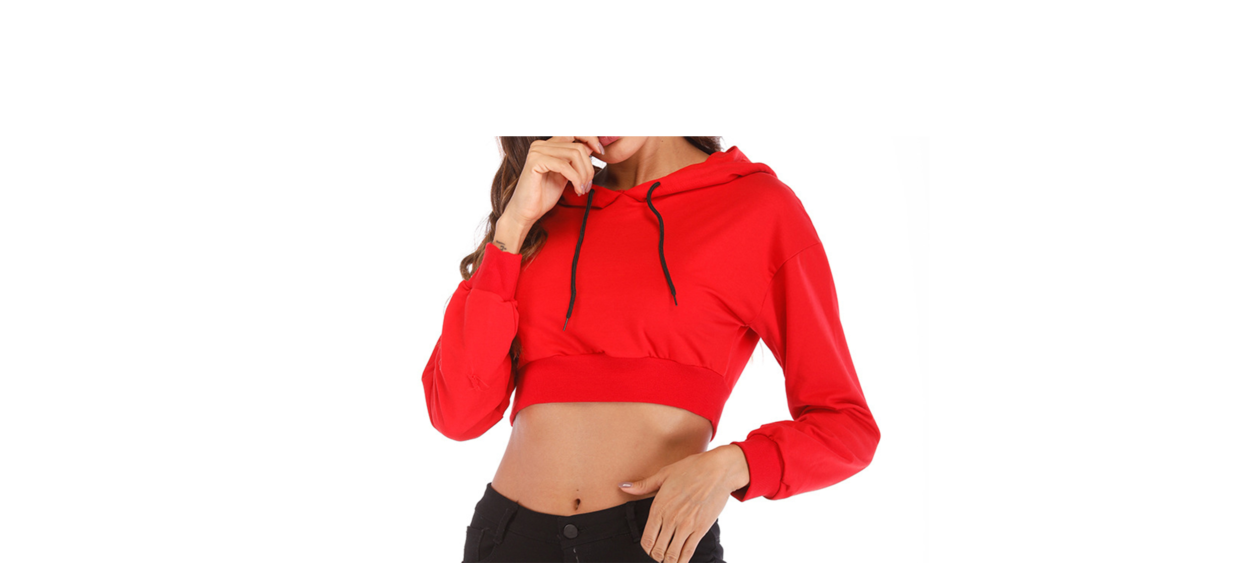 Custom Crop Hoodies
