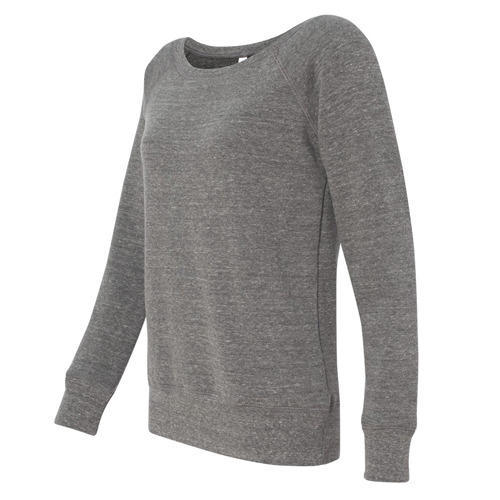 Custom Logo Sublimation Crewneck Customized Woman's Gray Sweatshirt