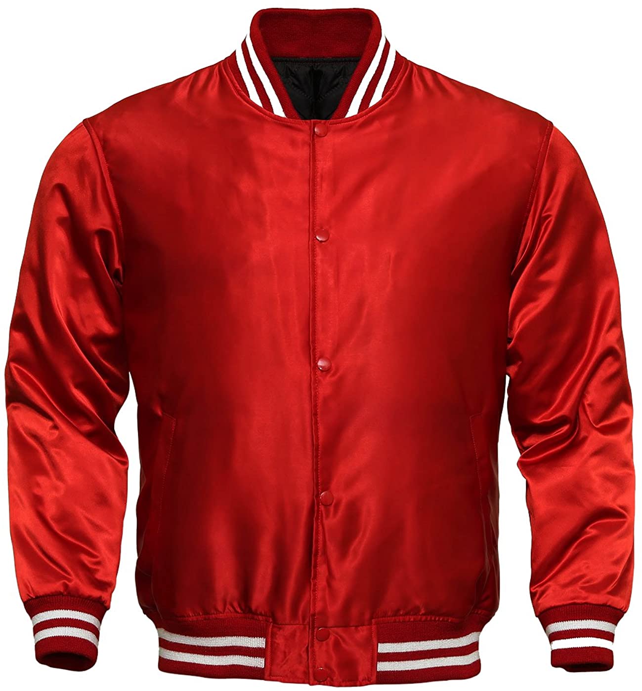 Men's Lightweight Reversible Satin Jacket Wholesale Varsity Jacket Fit Jacket Premium Quality