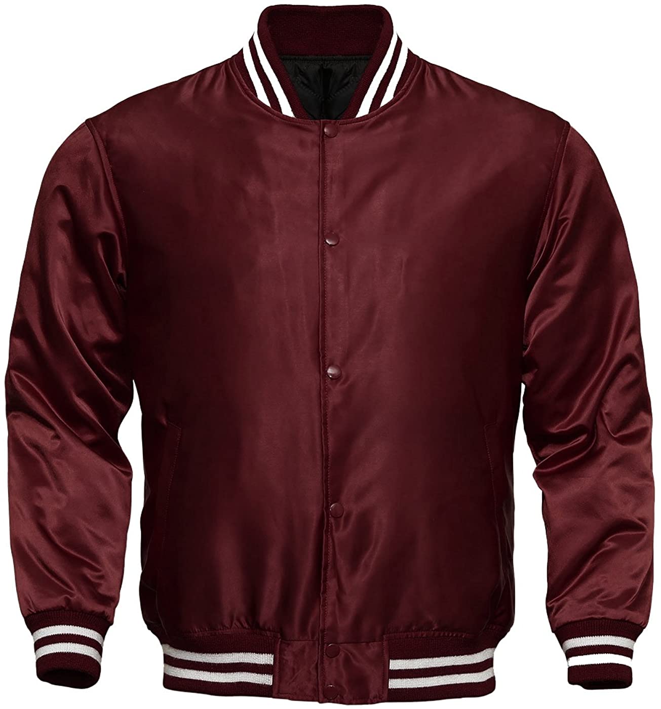 Silk Satin Varsity Custom Embroidery Jackets Varsity Jackets