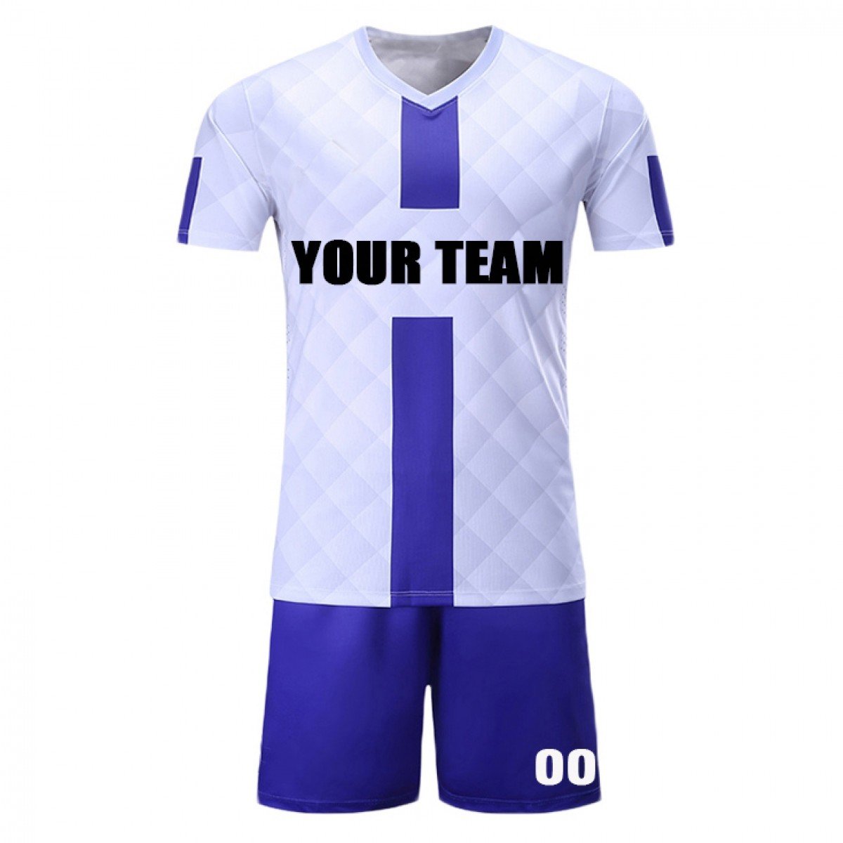 Wholesale Plain Design Adult Quick Dry Soccer Jersey Kit Football Sport Wear Uniforms Set