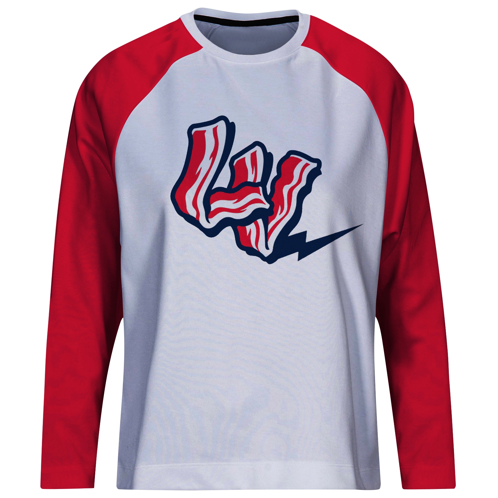 LV Red & White  Long Sleeve Sublimated Shirt