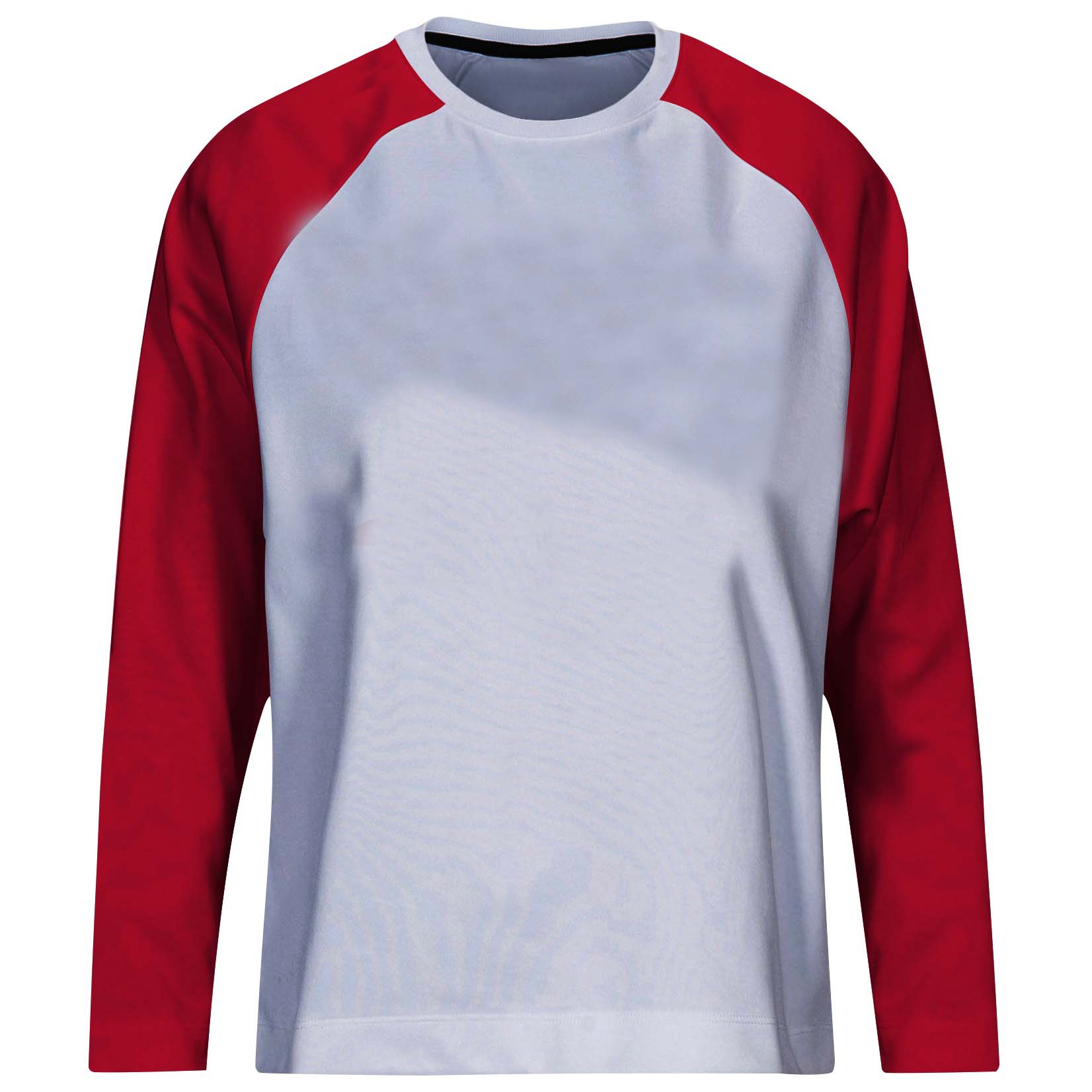 Red & White Long Sleeve Sublimated Shirt