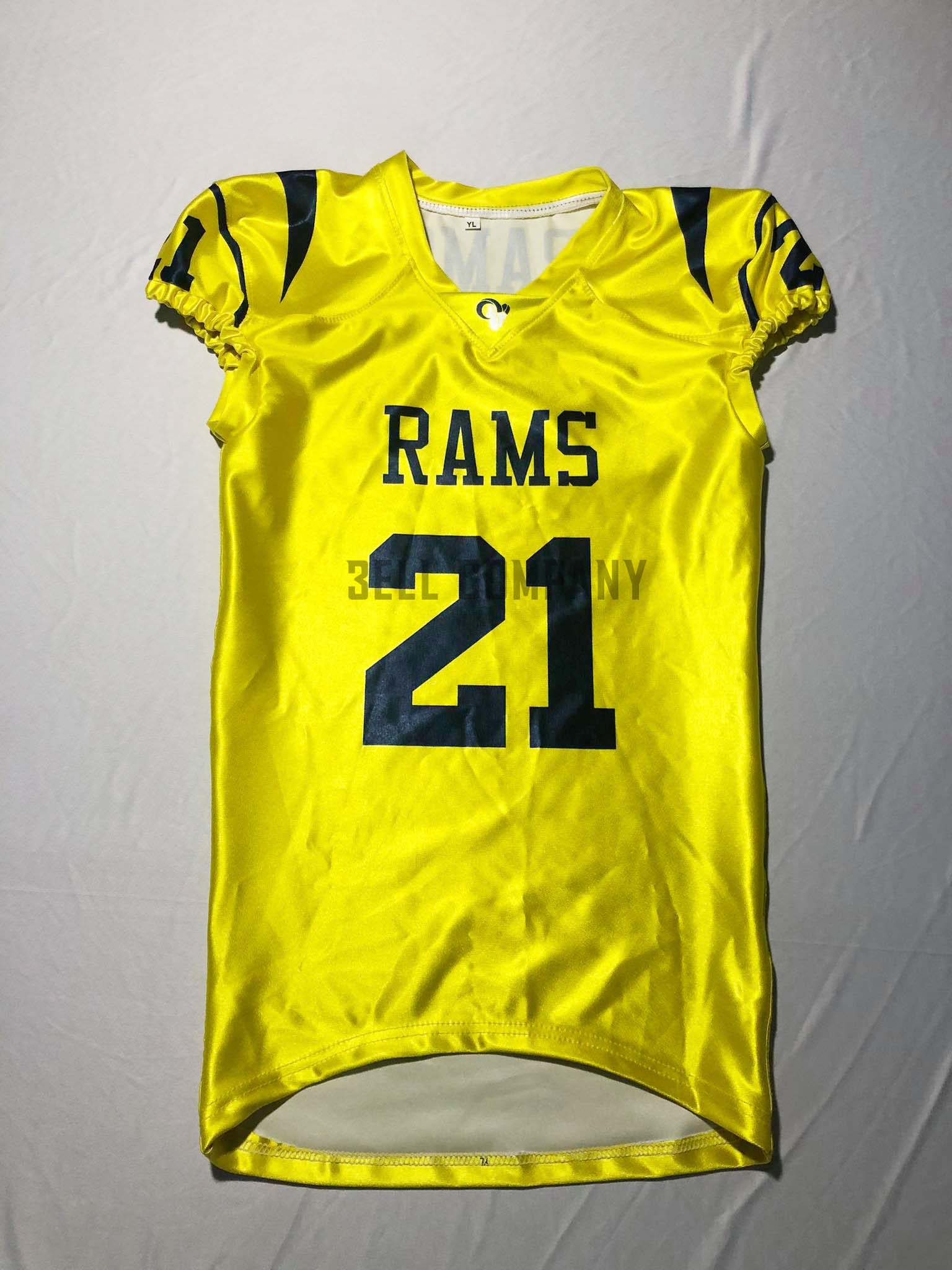 RAMS Yellow American Football Jersey
