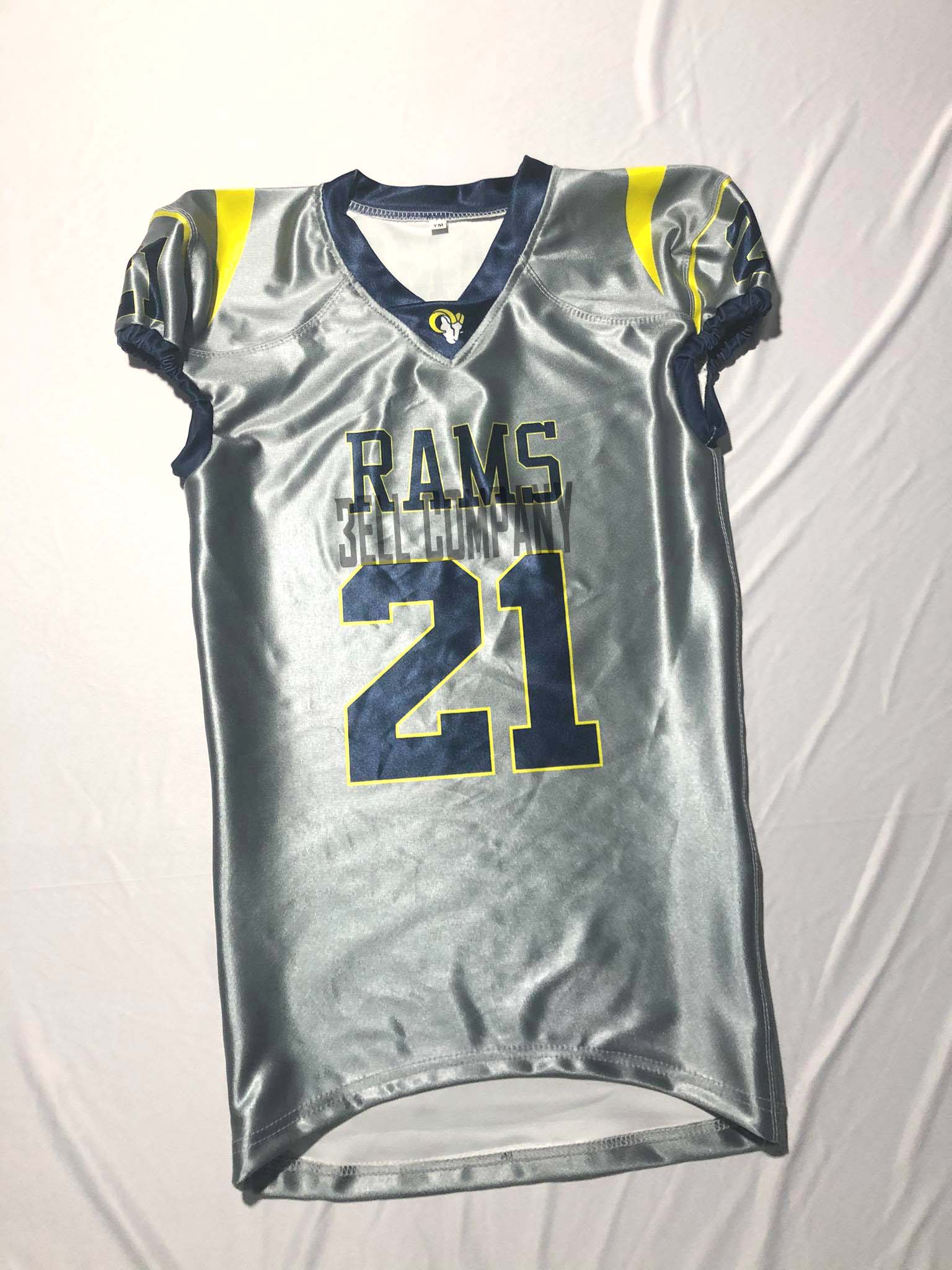 RAMS Gray American Football Jersey