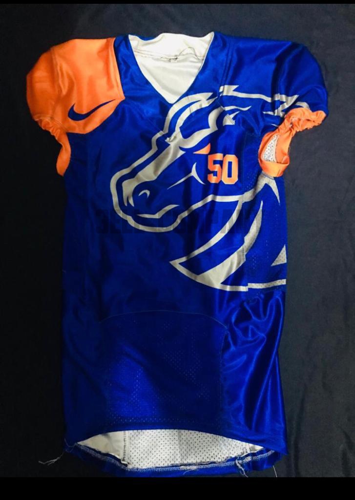 MUSTANG Blue American Football Jersey