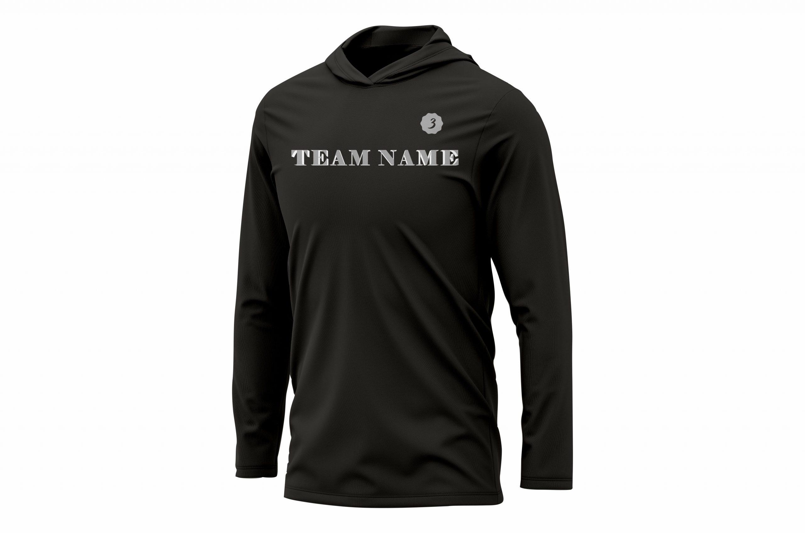 Custom Sublimated Basketball Shooting shirt with hood 100% polyester