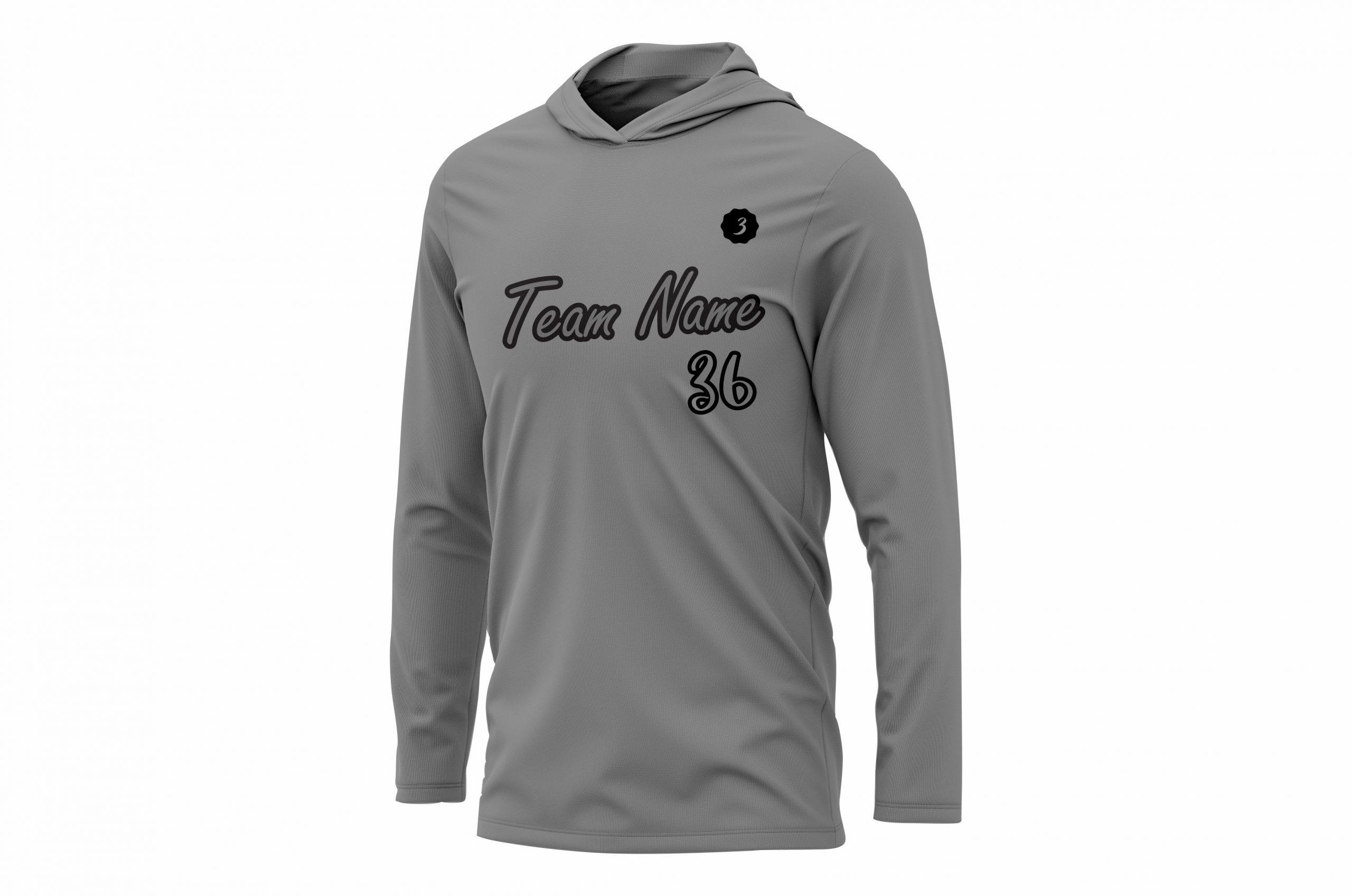 Gray Custom Basketball Shooting Shirt with Your Own Team Name or Logo Wholesale