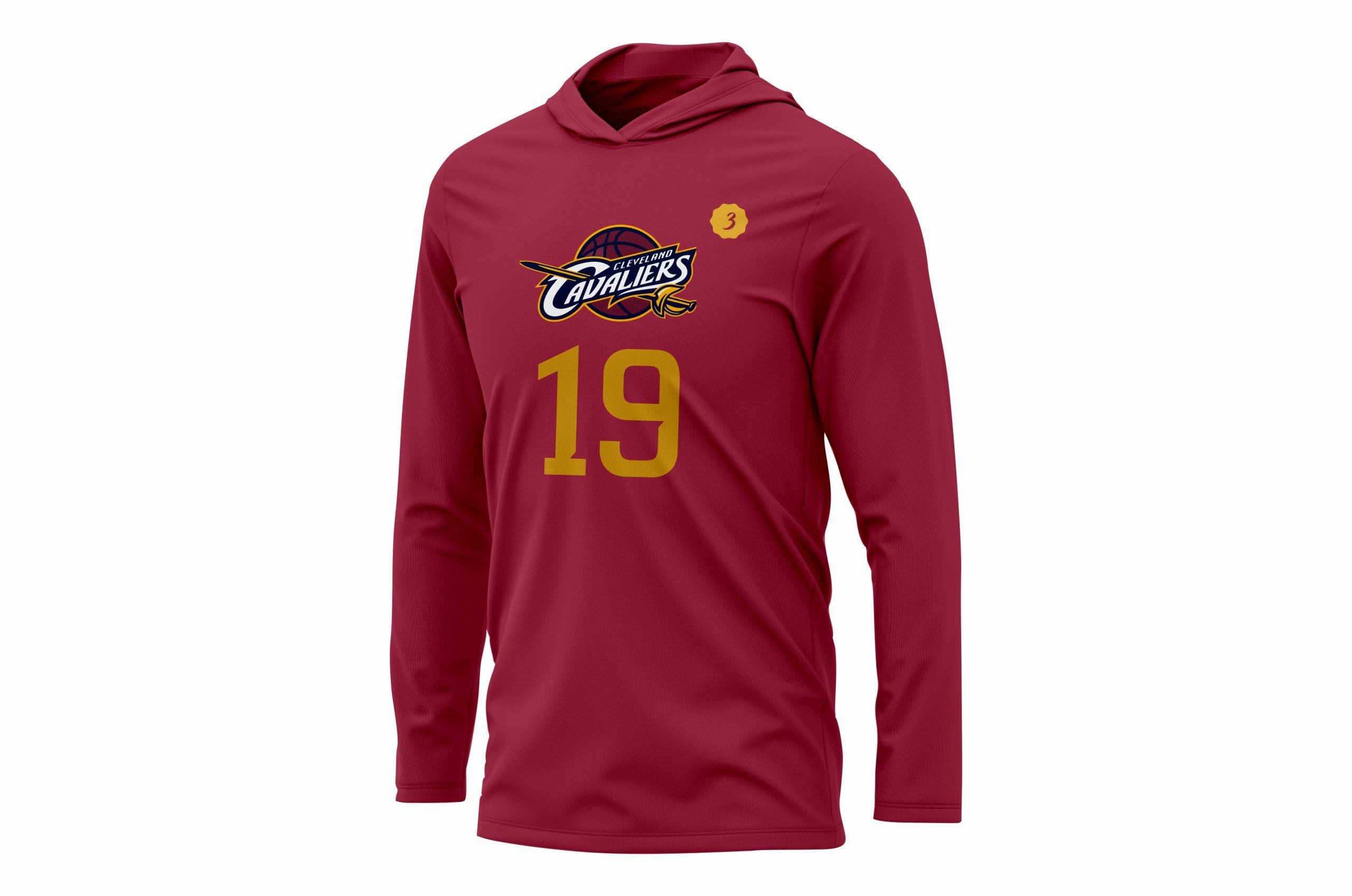 Cavaliers Marron Custom Basketball Shooting Shirt Sublimated