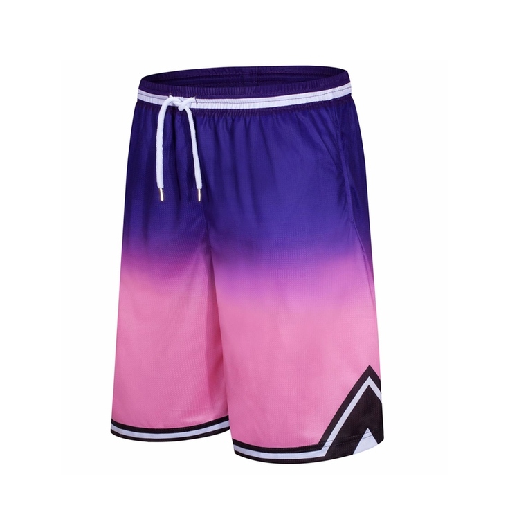 Wholesale Sublimation Custom Logo Men's Blank Basketball Shorts Breathable Quick Dry Mesh Basketball Shorts