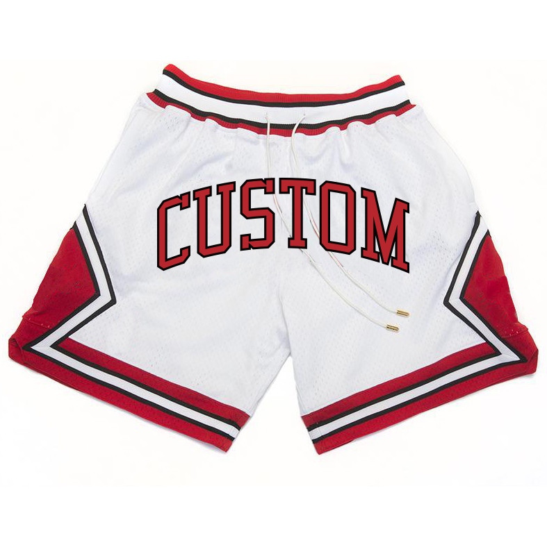 Custom Design Sublimated 100% Poly Mesh Basketball Shorts Stitched Embroidery Shorts