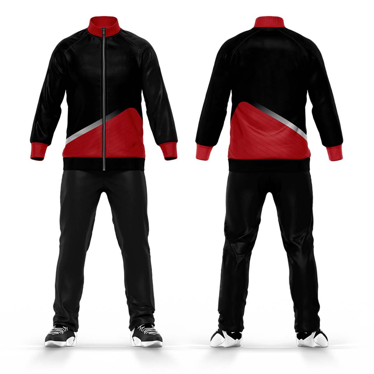 Wholesale High Quality Custom Sublimation Polyester Men's Sportswear Soccer Tracksuit