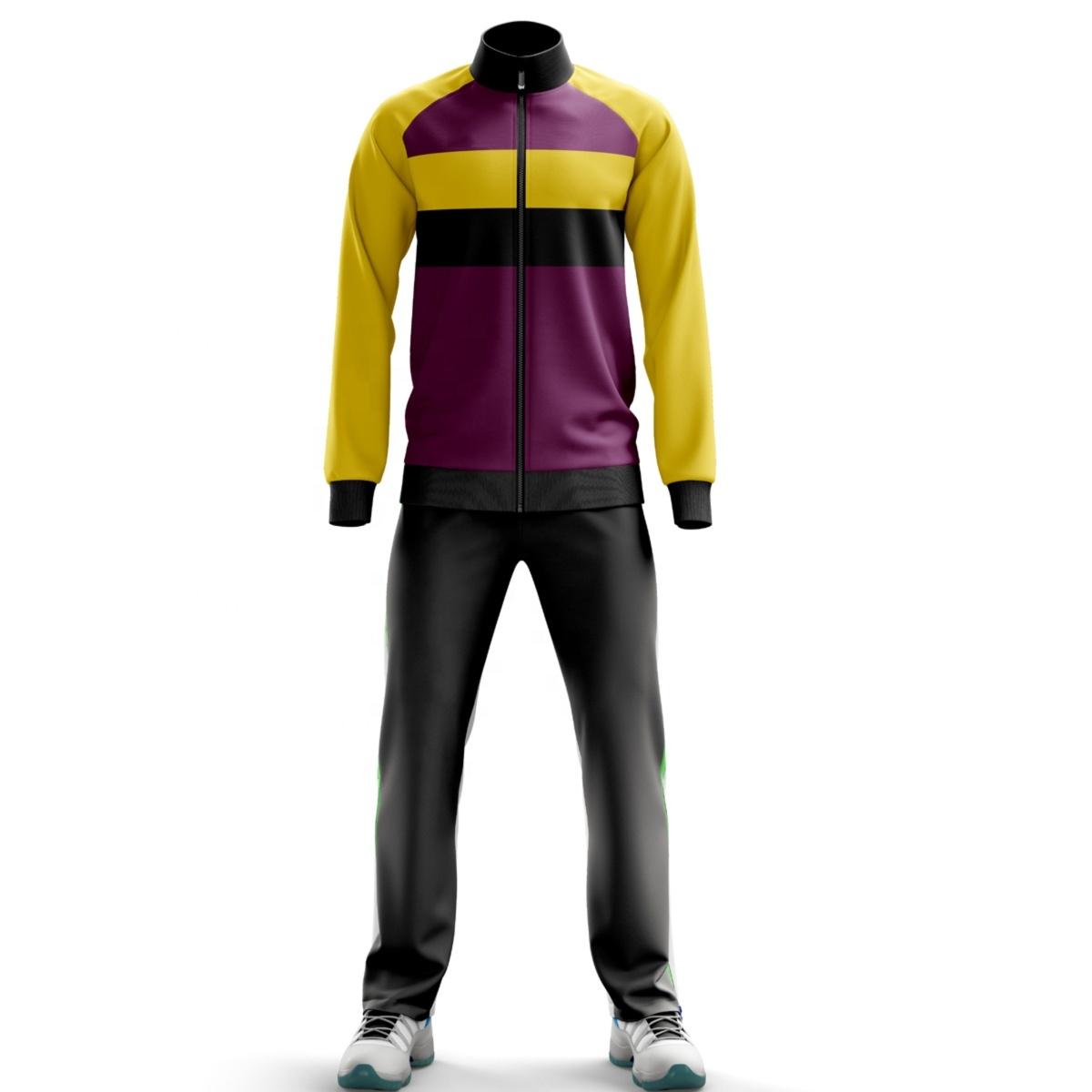 High Quality Sport Tech Fleece Slim Fit Custom Warm up suit