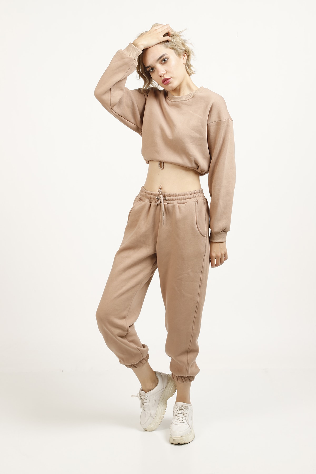 Women's Mink Top Crop Track Suit