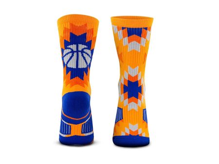 High Quality knitted letter wholesale crew cotton sports socks