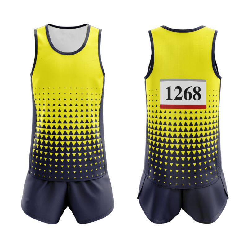 Latest Design running singlet design your own logo polyester quick dry running track and field uniform custom tank top for men