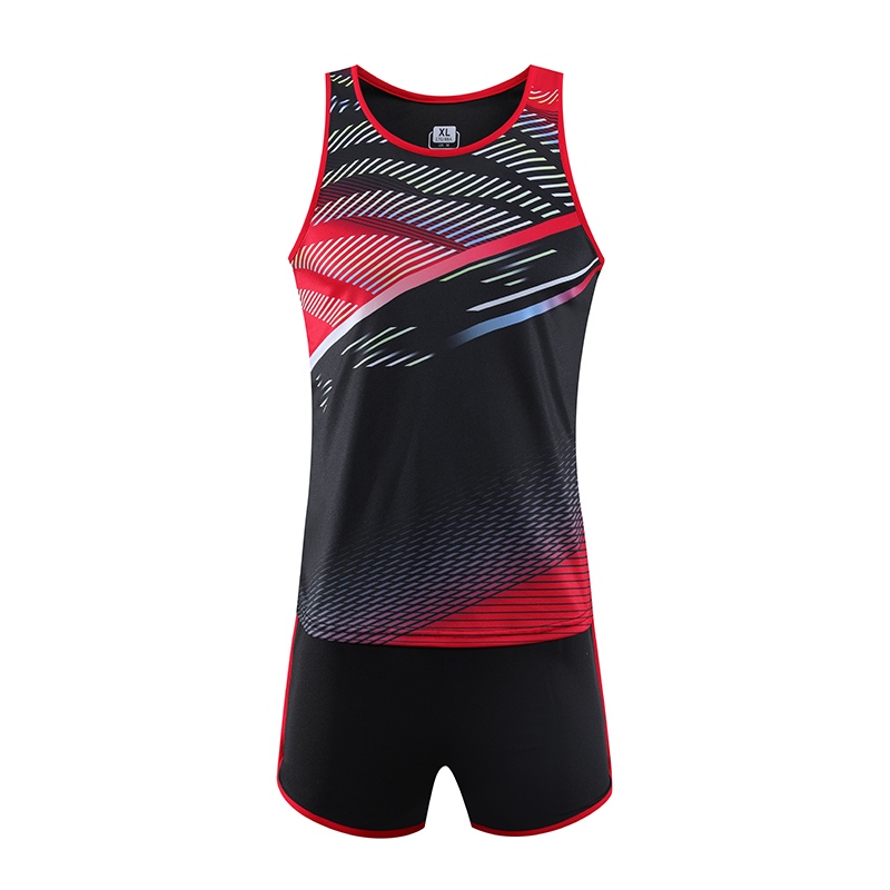 High Quality Customized Unisex Cheap Sublimated Track And Field Uniform Set polyester Quick Dry Blank Marathon Track Uniform