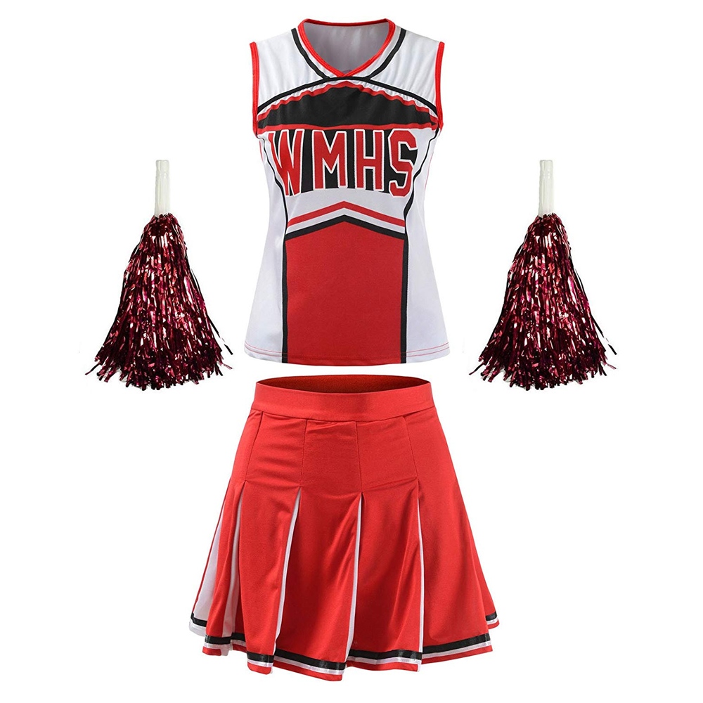Wholesale Customized Sleeveless Cheerleader Uniform Women Cheerleading Uniform Sublimation Cheerleading Dresses Skirt
