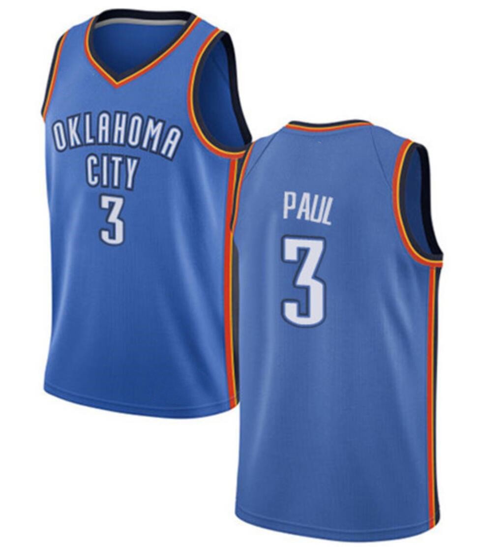 Wholesale Design Blue Oklahoma City Sublimation basketball double sided Basketball Jersey