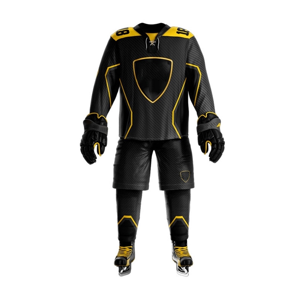 Latest design custom embroidery hockey hoodie sublimation training ice hockey uniform jersey