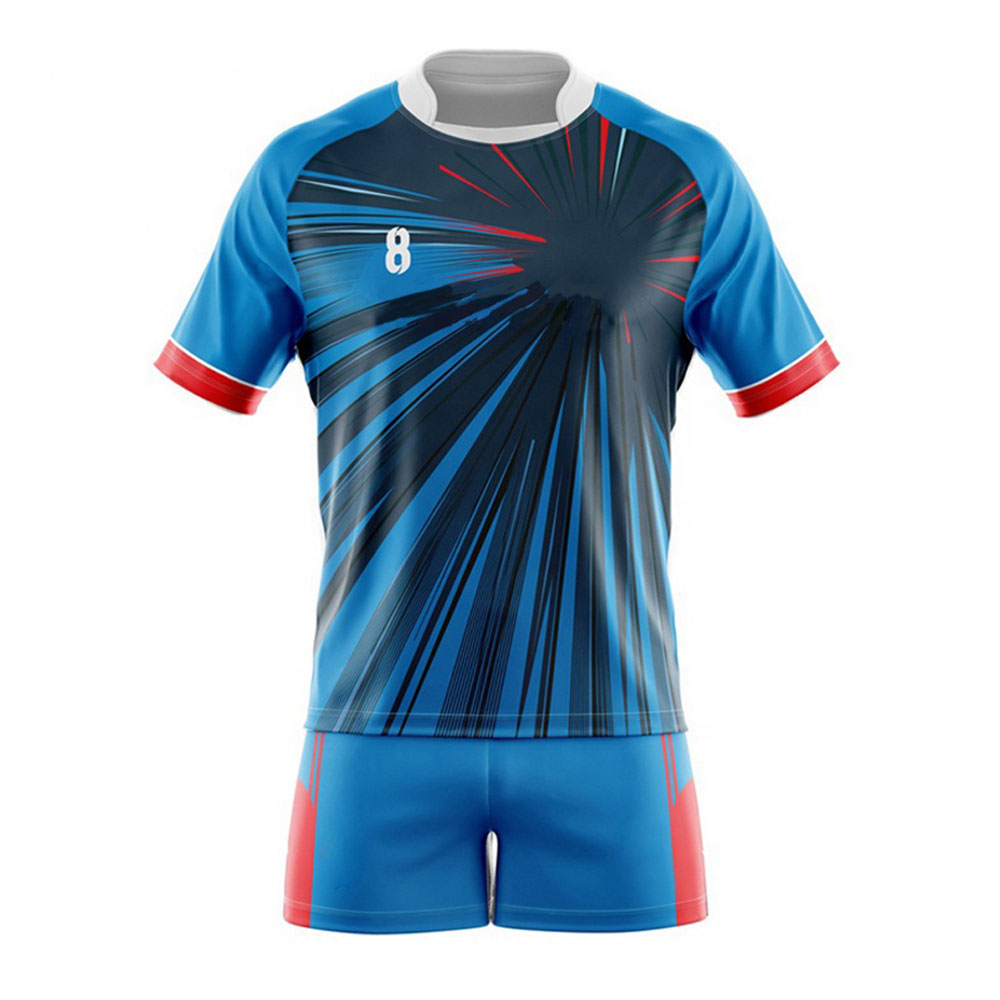 Wholesale manufacturer Rugby Uniform Custom Design Printing Sublimation Men Football Sports Wear Rugby Uniform (Copy)
