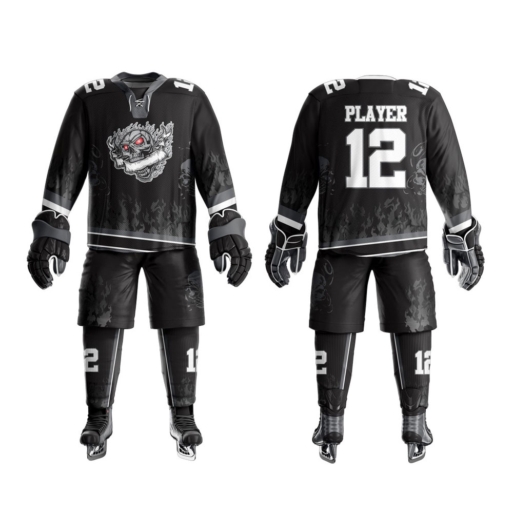 High quality college youth team cheap ice hockey uniform custom design ice hockey jersey