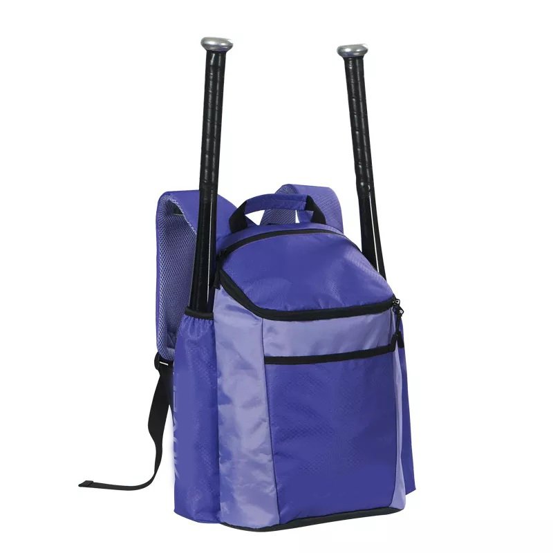 Customized Purple Color Design High Quality back Pack Baseball Bag